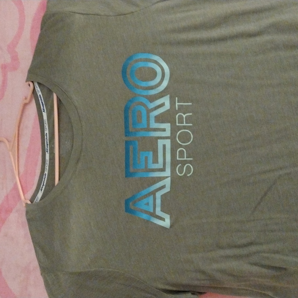 Aero Sport Women's Plus Size Olive Green T-Shirt - Size 3X - Picture 2 of 5